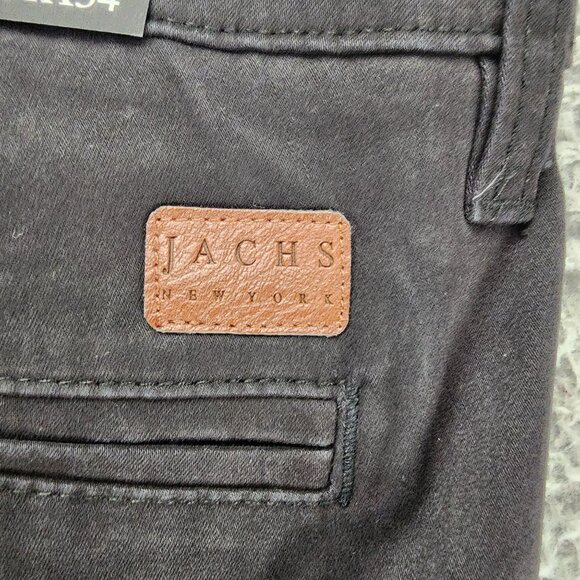 Jachs Pants Mens 31x34 Black Stretch Mid Rise Slim Fit Slim Tapered Leg *NWT* - Picture 11 of 15
